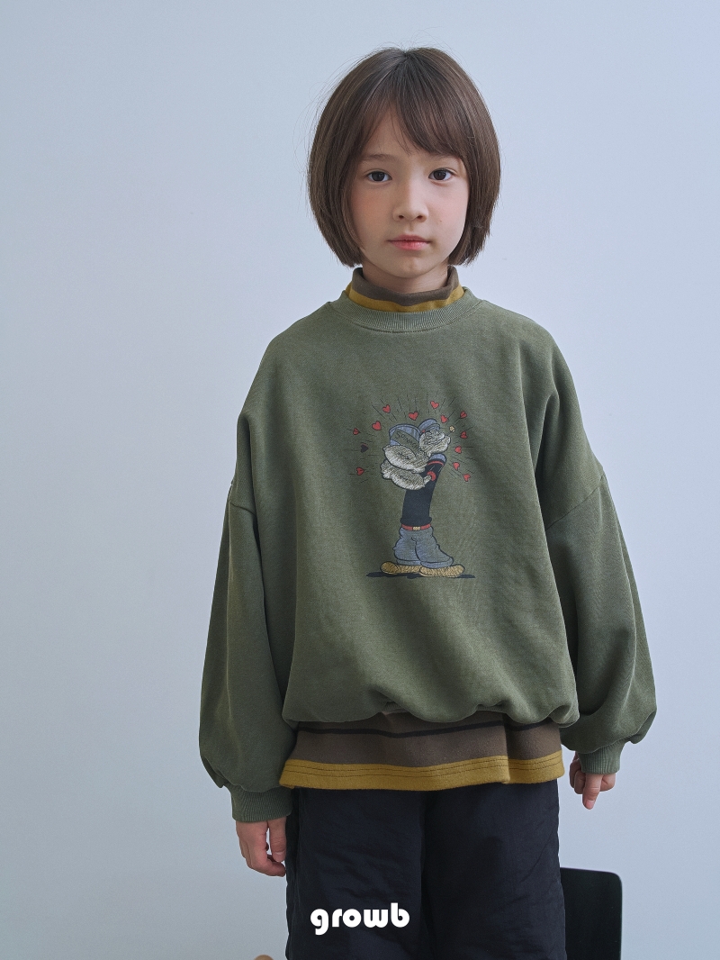 Grow B - Korean Children Fashion - #childofig - Uncle Sweatshirt - 3