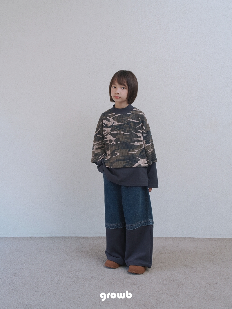 Grow B - Korean Children Fashion - #designkidswear - High Denim Pants - 7