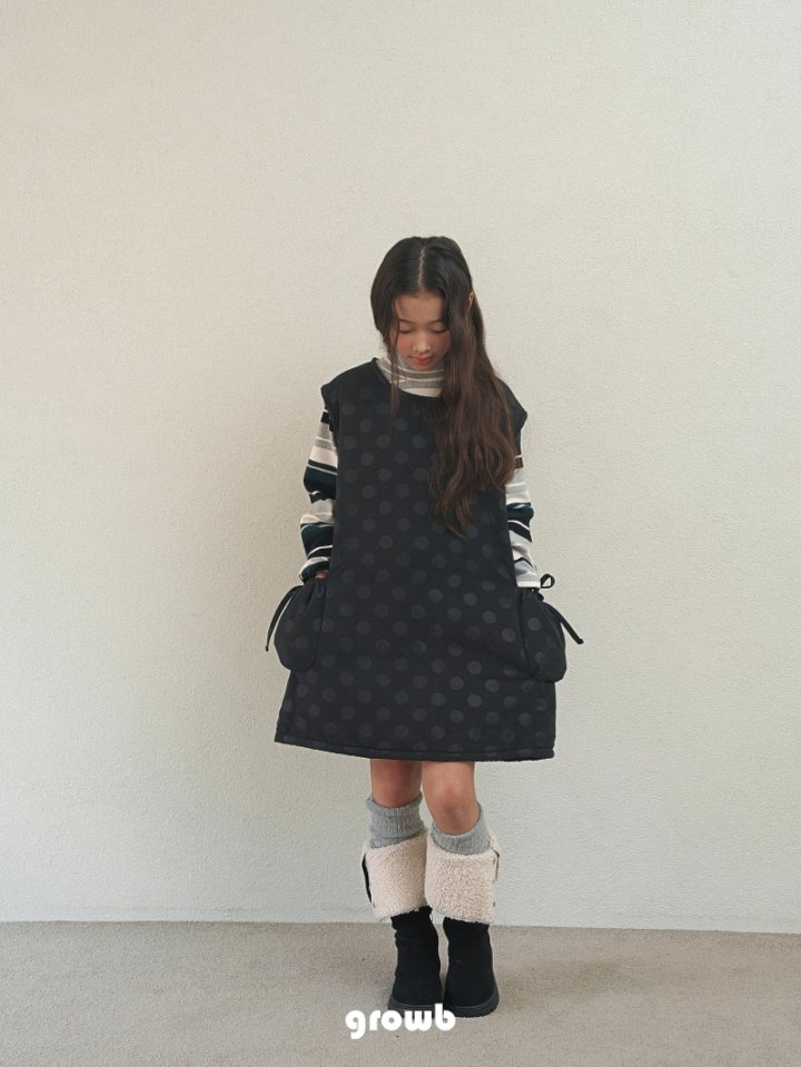 Grow B - Korean Children Fashion - #designkidswear - Bonding One-piece - 4