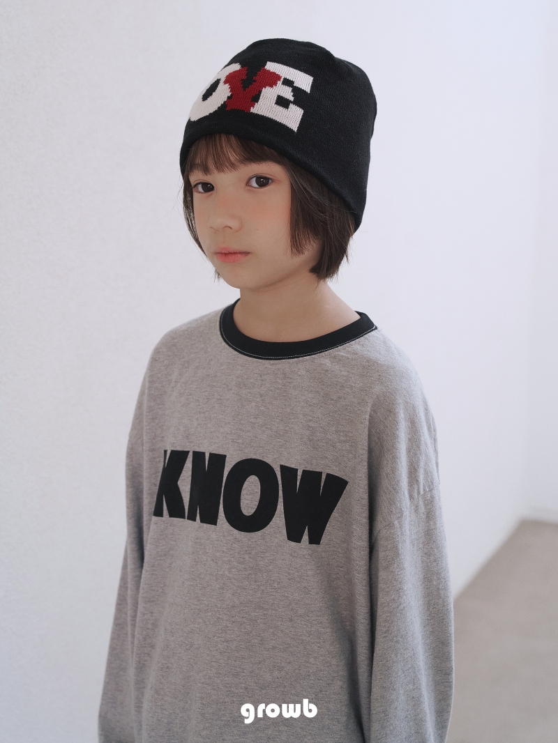 Grow B - Korean Children Fashion - #discoveringself - Know Tee - 5