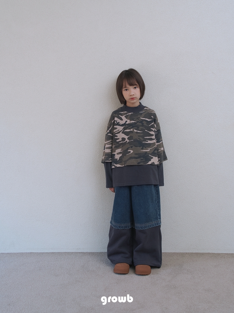 Grow B - Korean Children Fashion - #fashionkids - High Denim Pants - 9