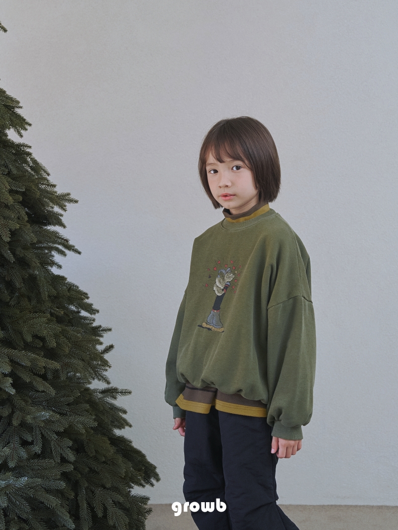 Grow B - Korean Children Fashion - #fashionkids - Uncle Sweatshirt - 7