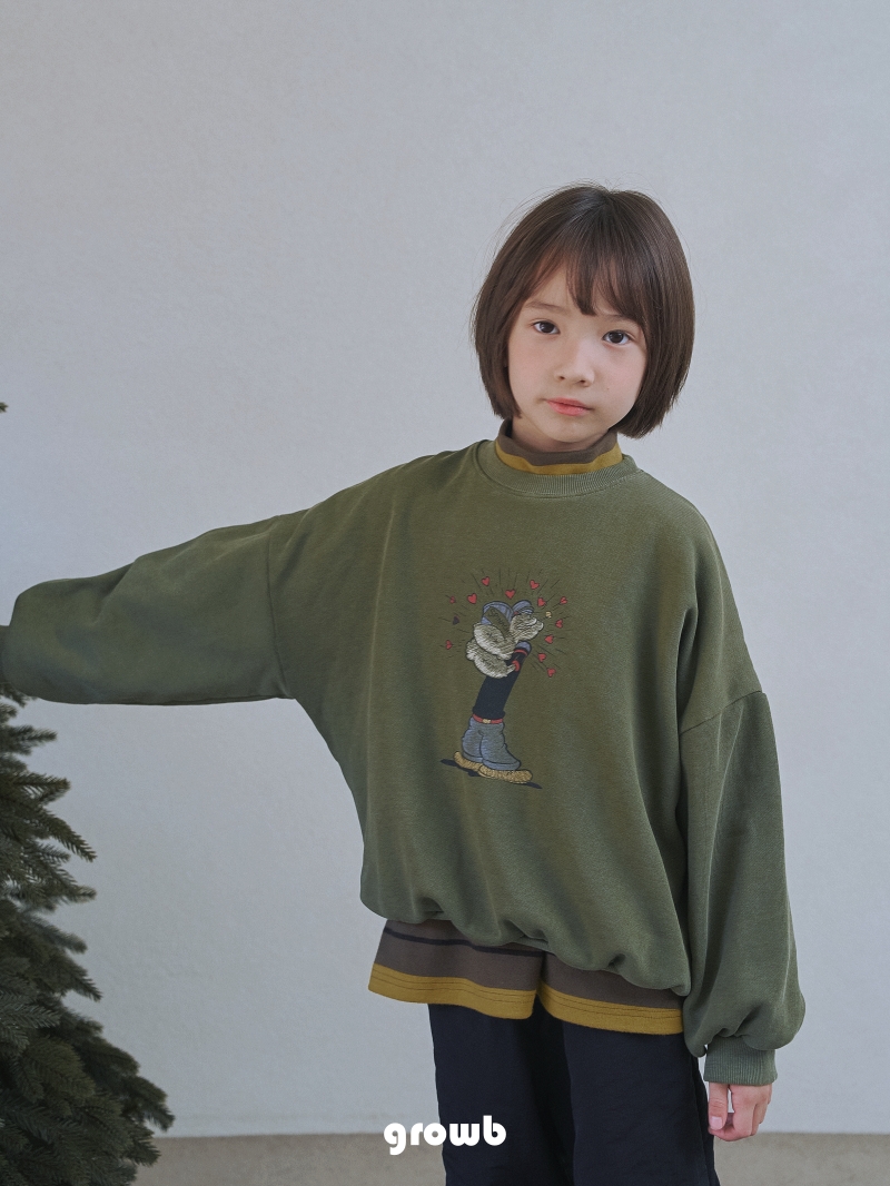 Grow B - Korean Children Fashion - #kidsshorts - Uncle Sweatshirt - 8
