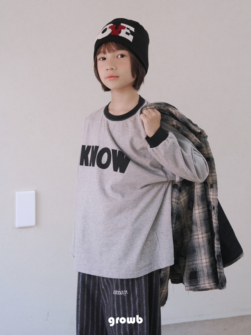 Grow B - Korean Children Fashion - #kidsshorts - Know Tee - 7