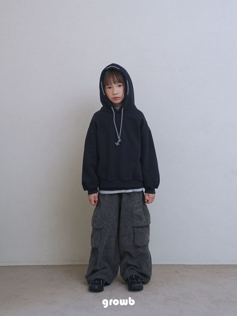 Grow B - Korean Children Fashion - #kidsstore - Rope Hoodie - 12
