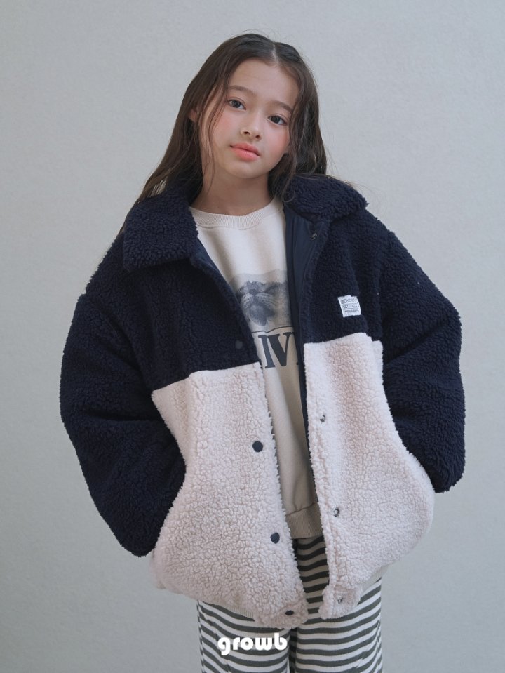 Grow B - Korean Children Fashion - #kidsstore - Fluffy Jacket - 6