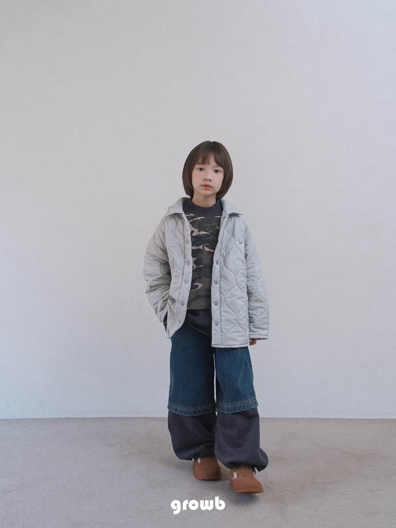 Grow B - Korean Children Fashion - #kidzfashiontrend - High Denim Pants - 12
