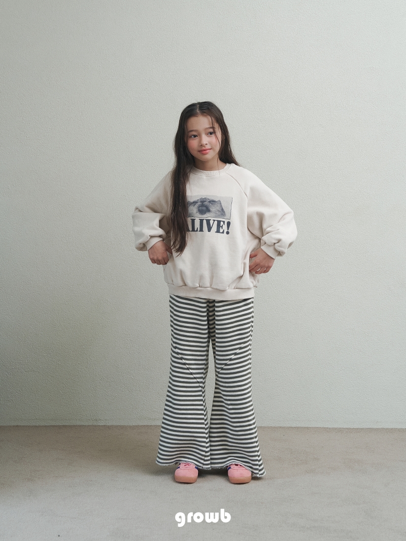 Grow B - Korean Children Fashion - #kidzfashiontrend - Live Sweatshirt - 12