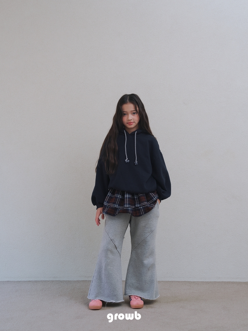 Grow B - Korean Children Fashion - #littlefashionista - Jenny Bootcut Pants (Melange) - 7