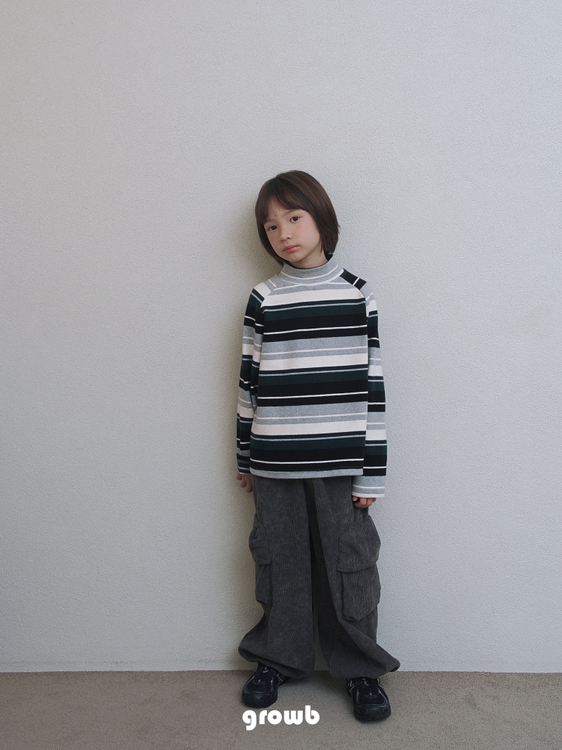 Grow B - Korean Children Fashion - #minifashionista - Multi Turtleneck Tee - 6