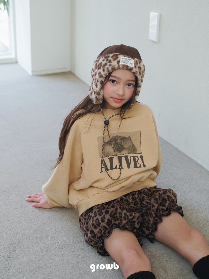 Grow B - Korean Children Fashion - #prettylittlegirls - Live Sweatshirt - 3