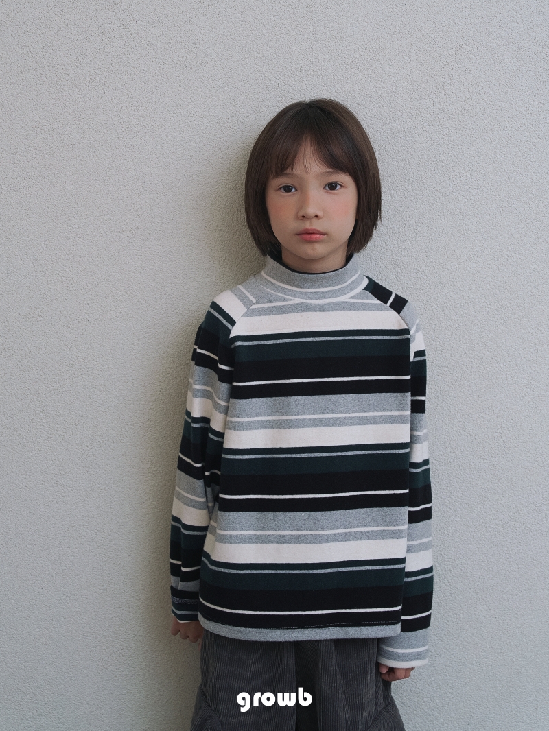 Grow B - Korean Children Fashion - #prettylittlegirls - Multi Turtleneck Tee - 7