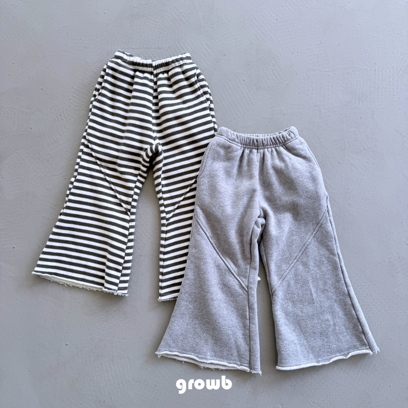 Grow B - Korean Children Fashion - #stylishchildhood - Jenny Bootcut Pants (Stripe) - 12