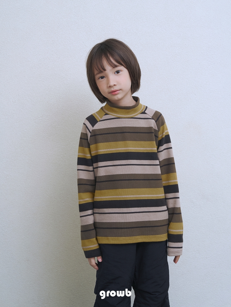 Grow B - Korean Children Fashion - #stylishchildhood - Multi Turtleneck Tee - 10