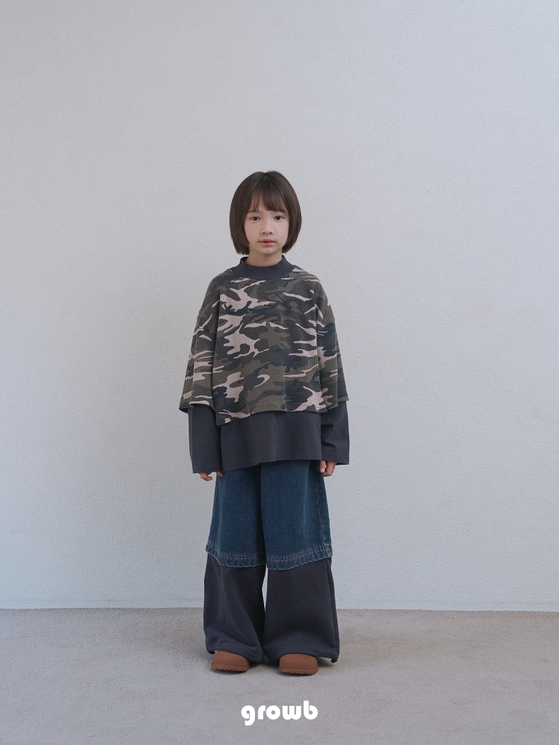 Grow B - Korean Children Fashion - #toddlerclothing - High Denim Pants - 3