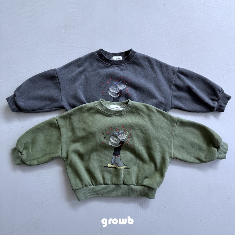Grow B - Korean Children Fashion - #toddlerclothing - Uncle Sweatshirt