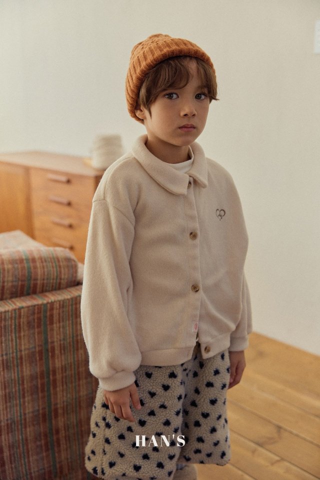 Han's - Korean Children Fashion - #Kfashion4kids - Collar Fleece Cardigan - 5