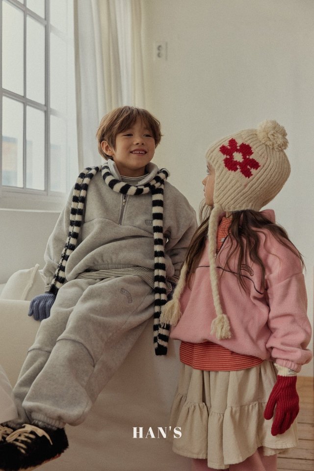 Han's - Korean Children Fashion - #kidzfashiontrend - Fleece Half Pants - 4