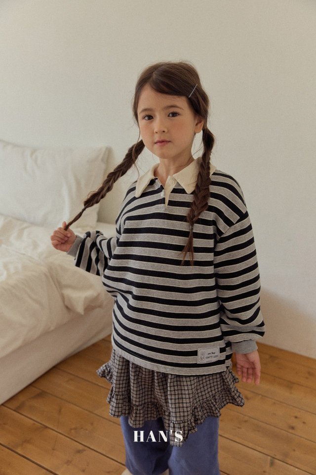 Han's - Korean Children Fashion - #Kfashion4kids - Stripe Sweatshirt - 3