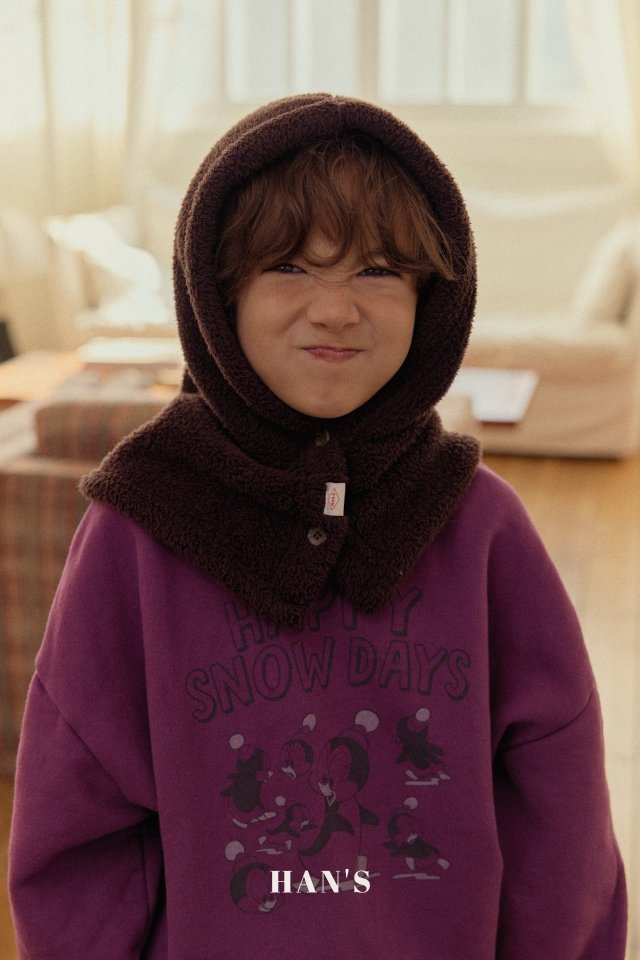 Han's - Korean Children Fashion - #childofig - Fluffy Hood Warmer - 7