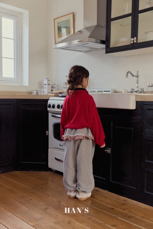 Han's - Korean Children Fashion - #childofig - Check Lace Pants - 6