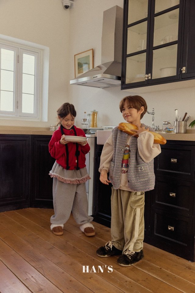 Han's - Korean Children Fashion - #childrensboutique - Check Lace Pants - 8