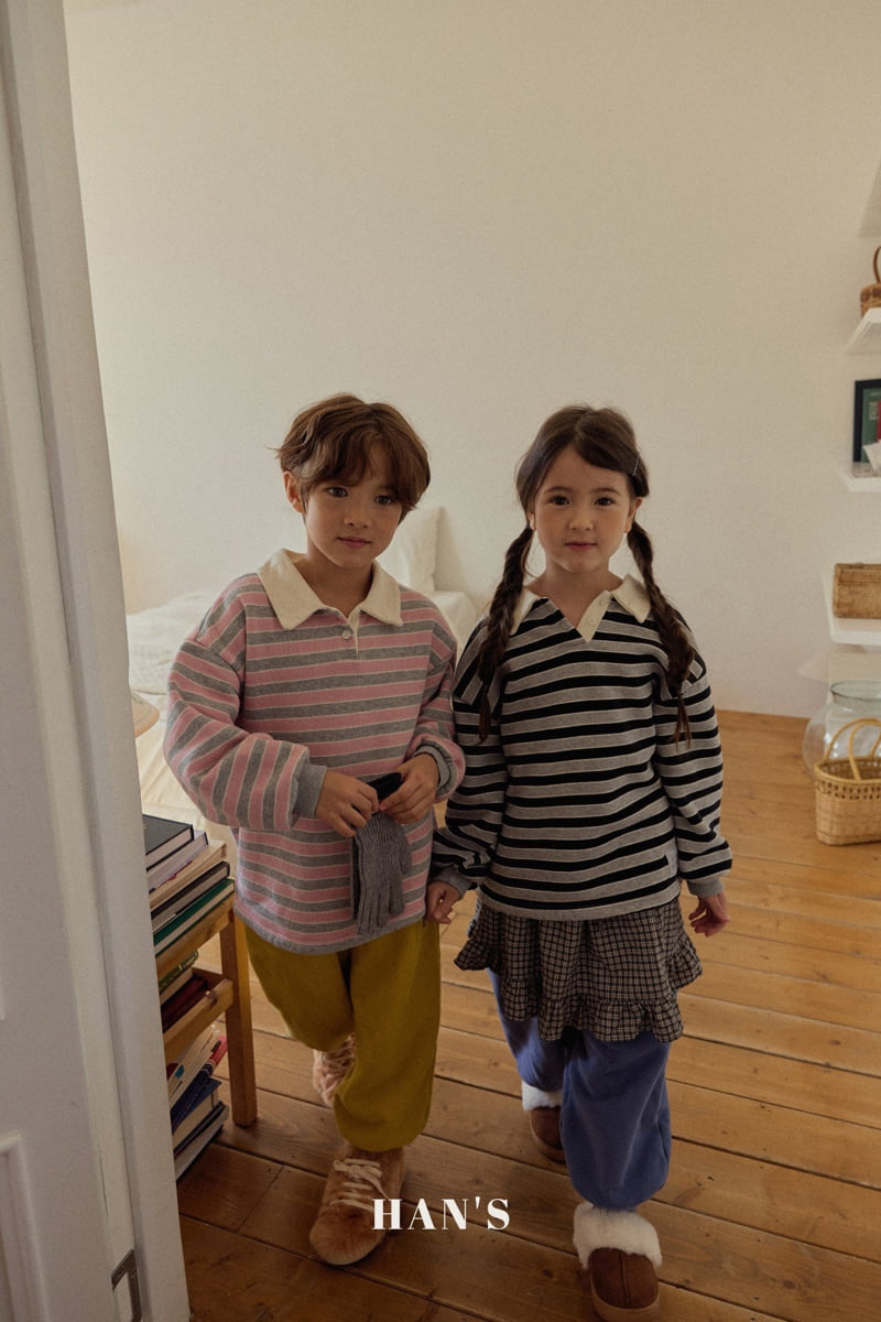Han's - Korean Children Fashion - #childrensboutique - Stripe Sweatshirt - 12