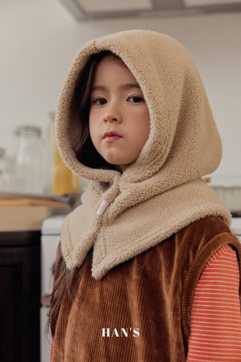 Han's - Korean Children Fashion - #discoveringself - Fluffy Hood Warmer - 10
