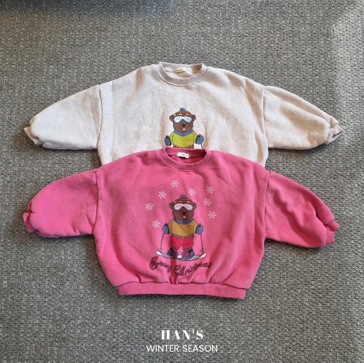 Han's - Korean Children Fashion - #discoveringself - Ski Bear Sweatshirt