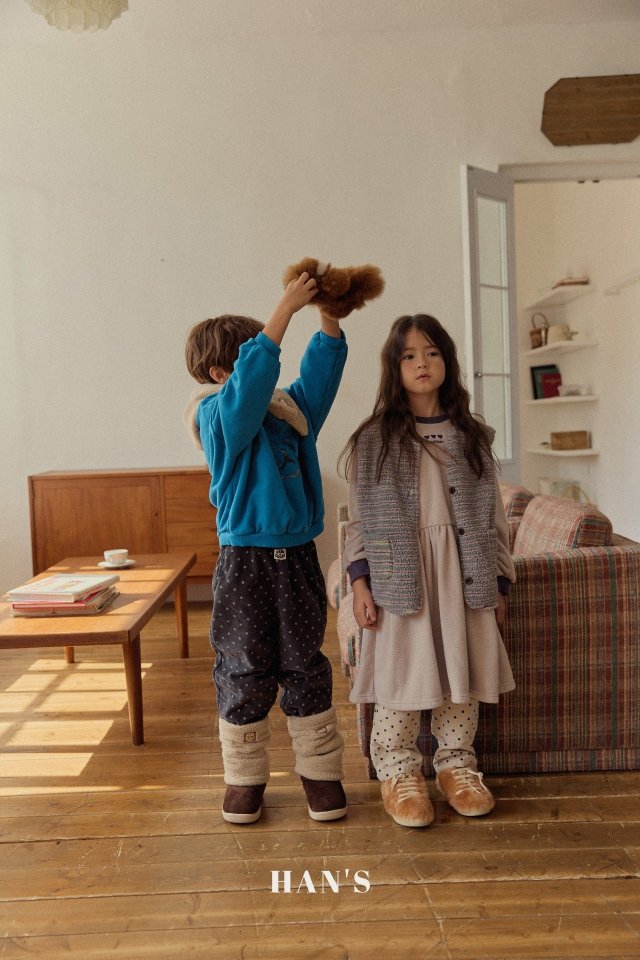 Han's - Korean Children Fashion - #fashionkids - Dot Corduroy Pants - 10