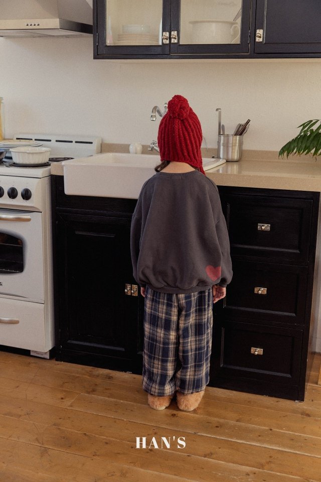 Han's - Korean Children Fashion - #discoveringself - Fleece Check Pants - 4