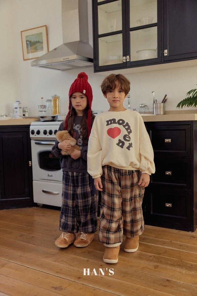 Han's - Korean Children Fashion - #kidsshorts - Fleece Check Pants - 5