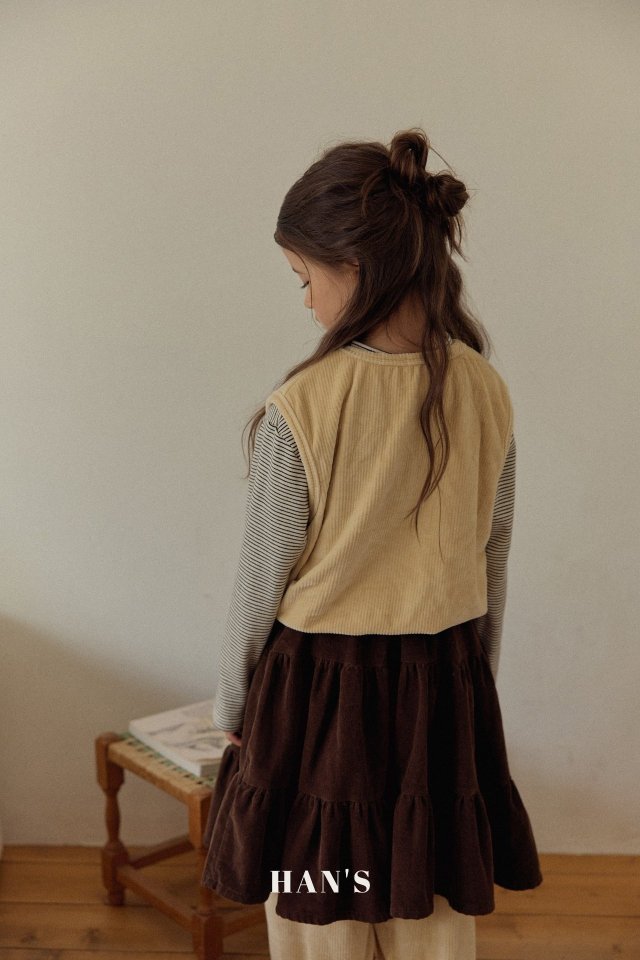 Han's - Korean Children Fashion - #kidsstore - Mink Embroidered Sleeveless Top - 5