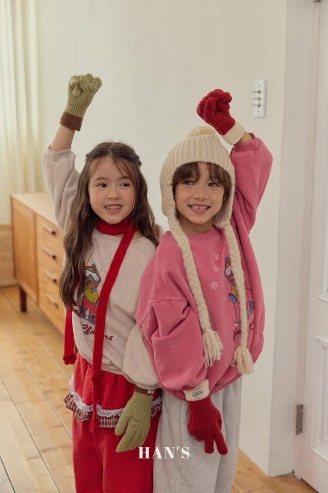 Han's - Korean Children Fashion - #kidsshorts - Ski Bear Sweatshirt - 4