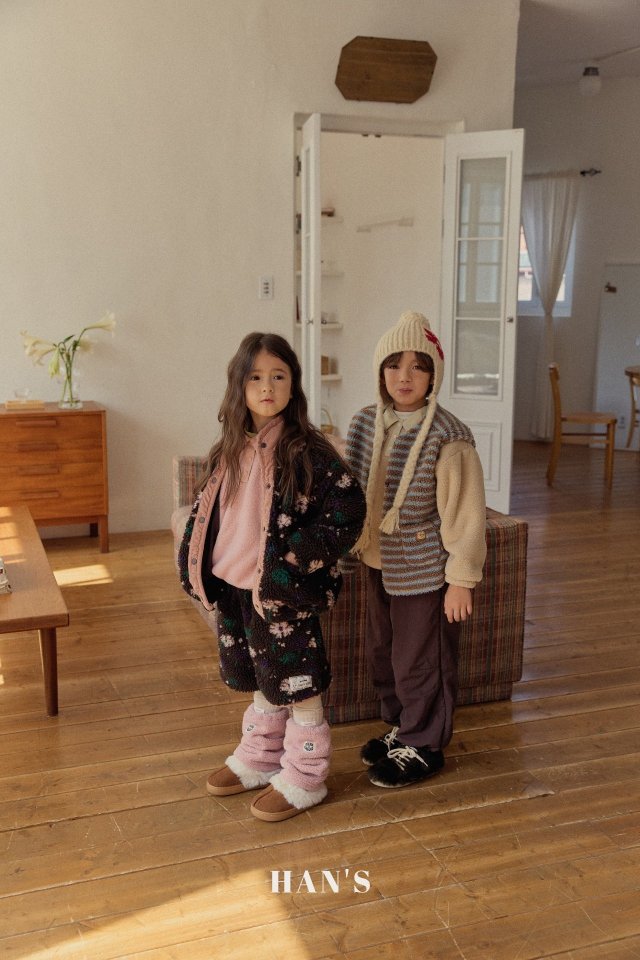 Han's - Korean Children Fashion - #kidzfashiontrend - Fleece Dart Pants - 12