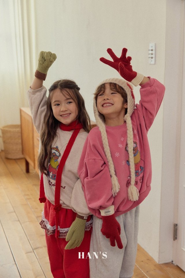 Han's - Korean Children Fashion - #kidzfashiontrend - Ski Bear Sweatshirt - 5