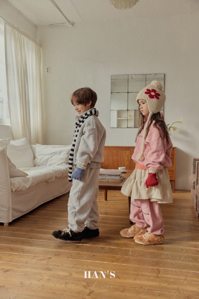 Han's - Korean Children Fashion - #kidzfashiontrend - Fleece Half Pants - 3