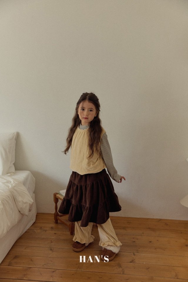 Han's - Korean Children Fashion - #littlefashionista - Mink Embroidered Sleeveless Top - 8