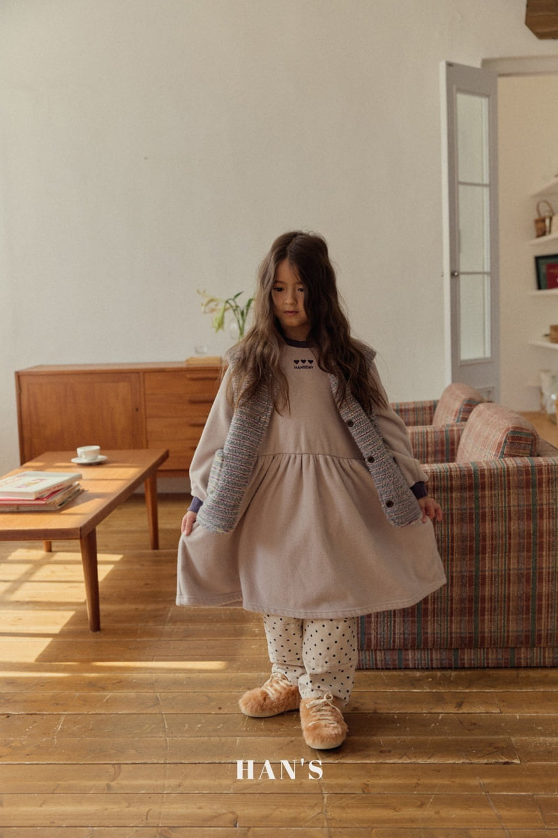 Han's - Korean Children Fashion - #magicofchildhood - Stripe Fleece Vest - 12