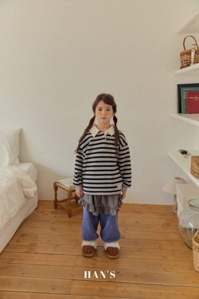 Han's - Korean Children Fashion - #magicofchildhood - Stripe Sweatshirt - 5