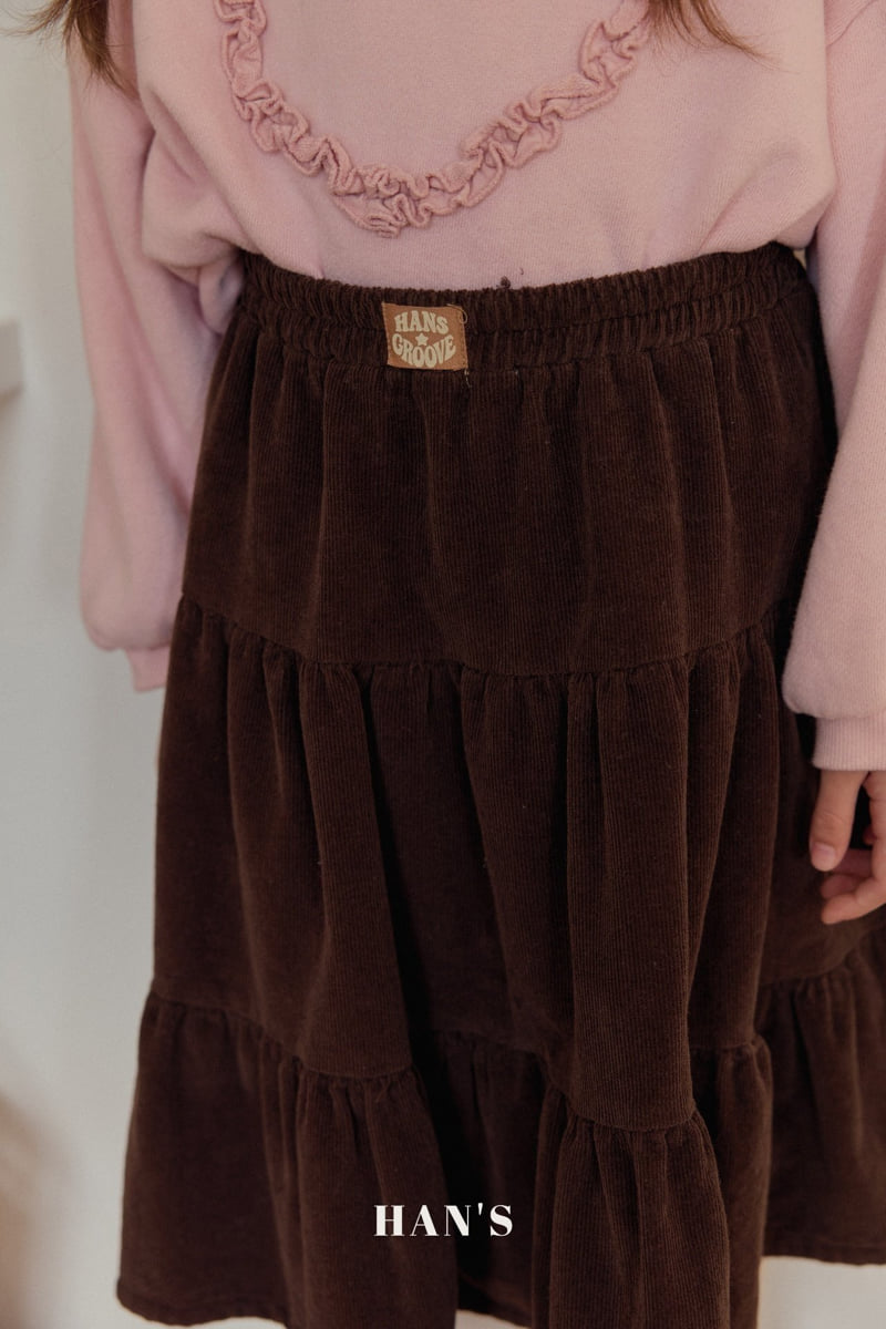 Han's - Korean Children Fashion - #minifashionista - Corduroy Fleece Skirt - 10