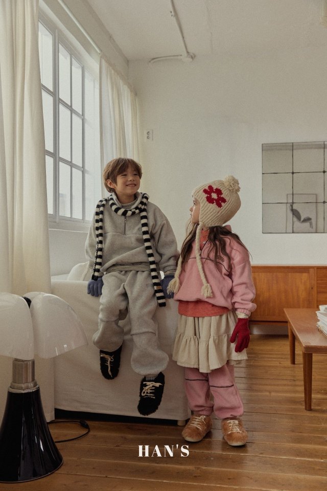 Han's - Korean Children Fashion - #minifashionista - Fleece Half Zip-Up - 8