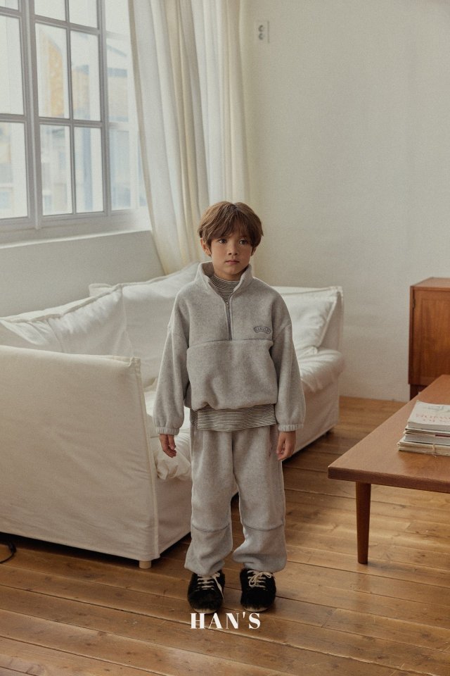 Han's - Korean Children Fashion - #minifashionista - Fleece Half Pants - 7