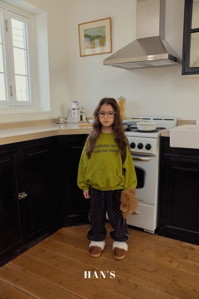 Han's - Korean Children Fashion - #prettylittlegirls - Dot Fleece Pants - 3