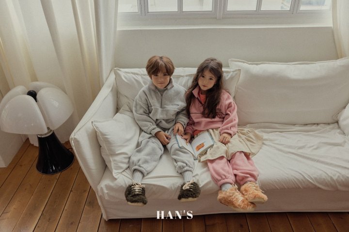 Han's - Korean Children Fashion - #prettylittlegirls - Fleece Half Zip-Up - 9