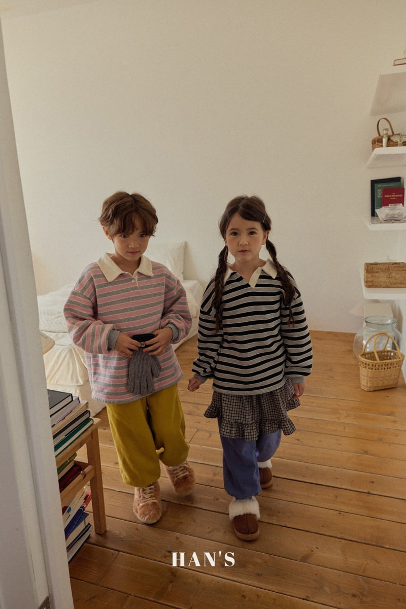 Han's - Korean Children Fashion - #stylishchildhood - Stripe Sweatshirt - 10