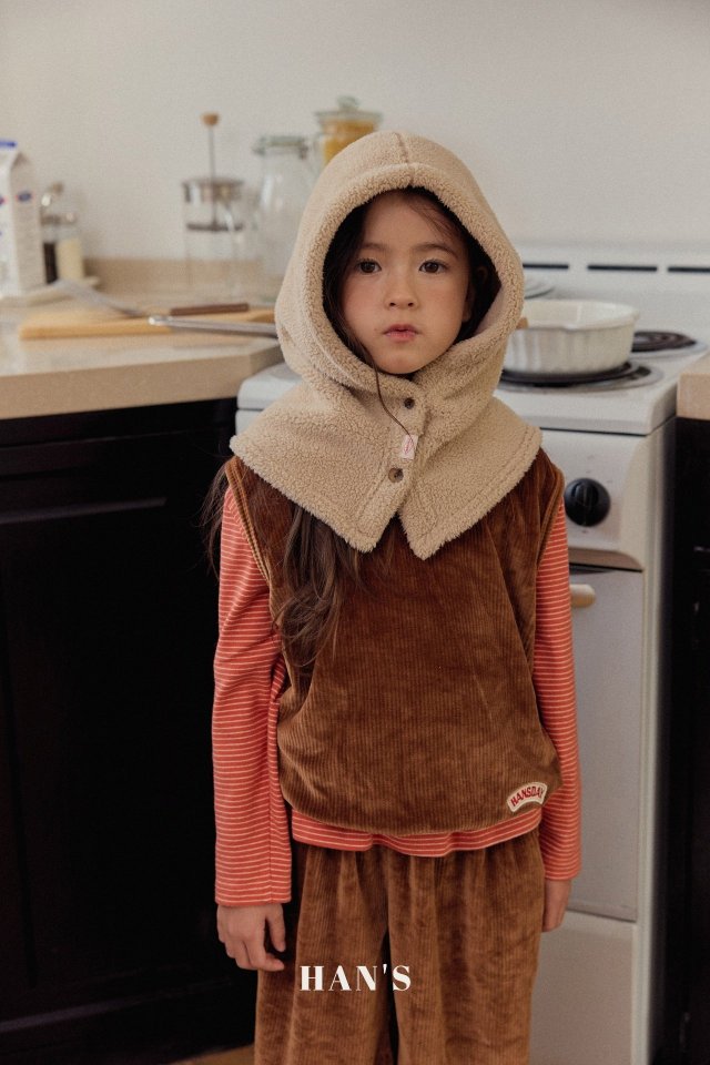 Han's - Korean Children Fashion - #prettylittlegirls - Fluffy Hood Warmer - 4