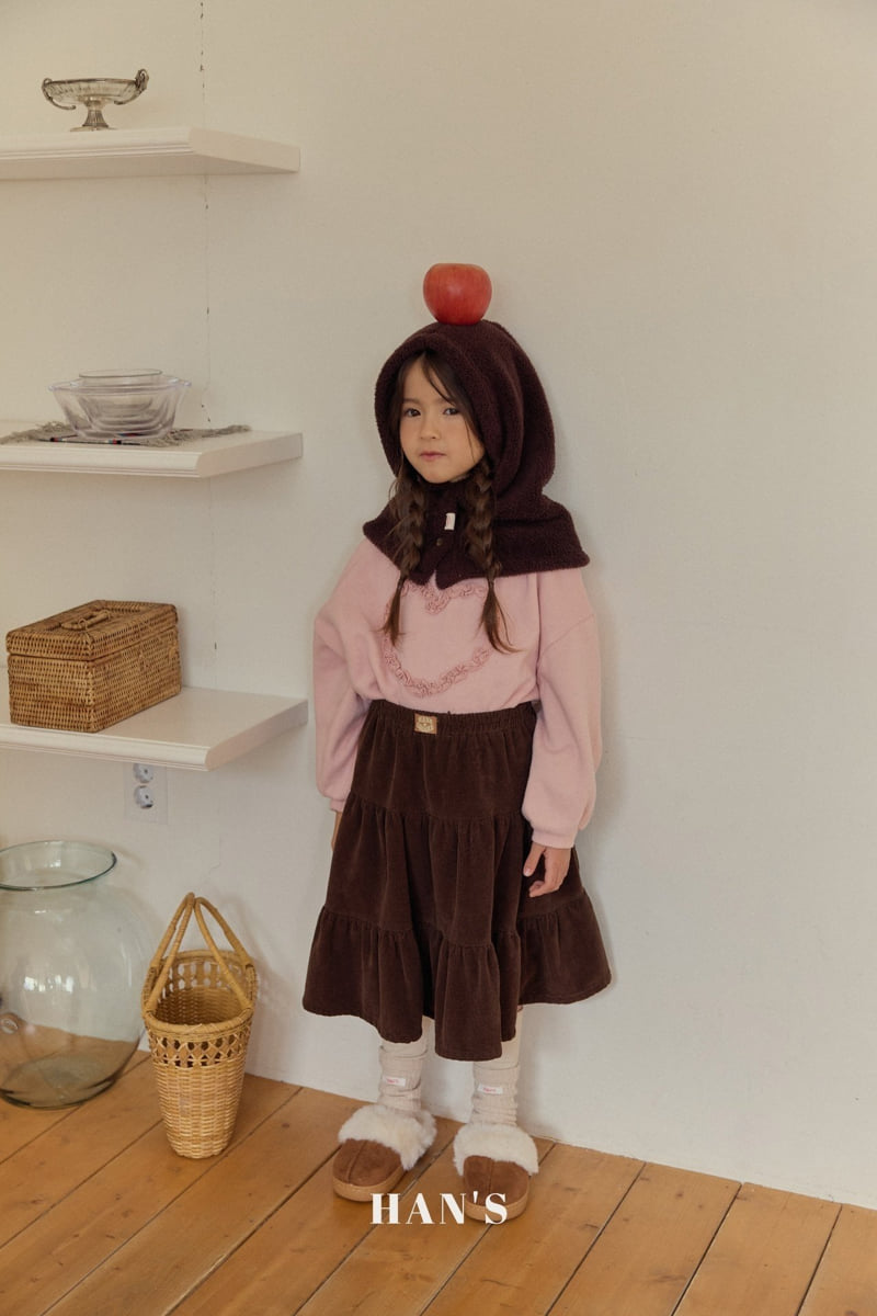 Han's - Korean Children Fashion - #todddlerfashion - Corduroy Fleece Skirt - 12