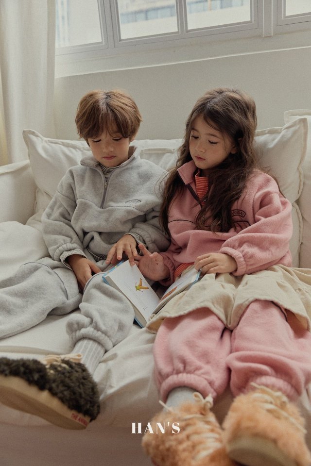 Han's - Korean Children Fashion - #todddlerfashion - Fleece Half Zip-Up - 10
