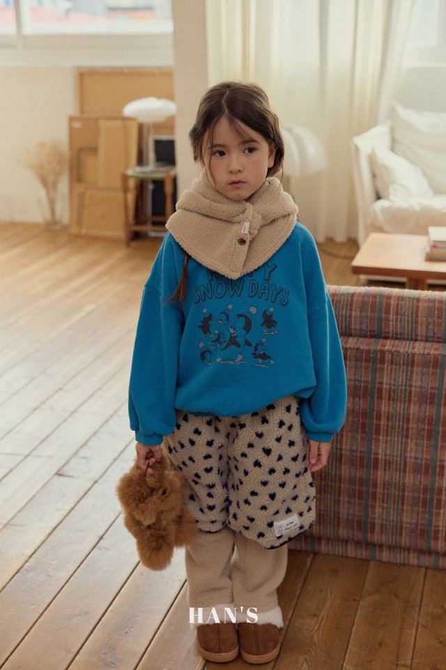Han's - Korean Children Fashion - #toddlerclothing - Fluffy Hood Warmer - 5
